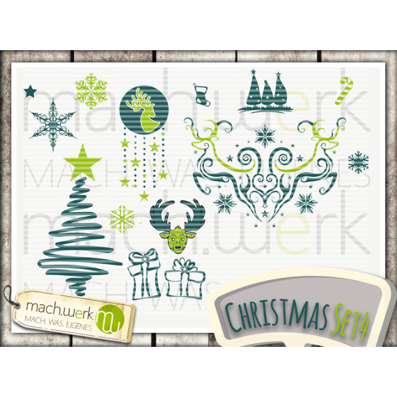 Plotterdatei - Weihnachtsset 4